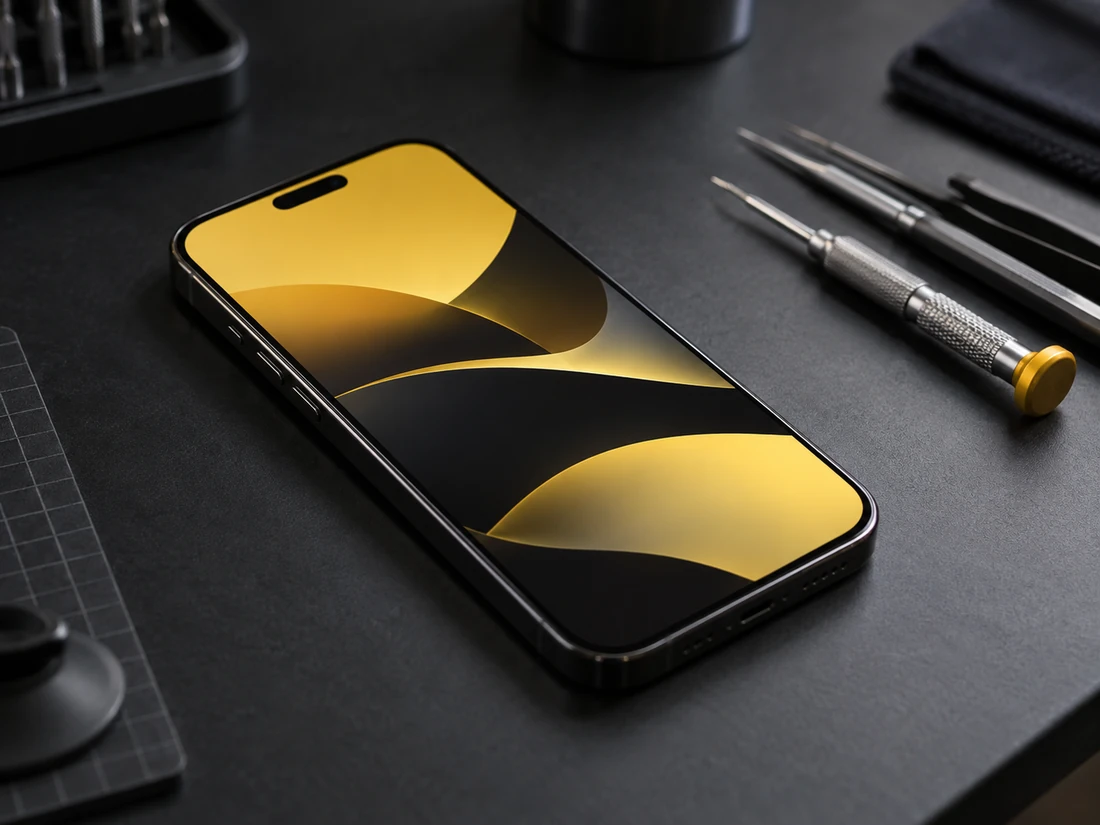 Ilustrasi hasil servis smartphone